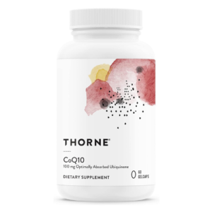 THORNE CoQ10 (formerly Q-Best 100) - 100mg Optimally Absorbed Ubiquinone - Gluten-Free Dietary Supplement Support for Heart Health & Brain Function - 60...