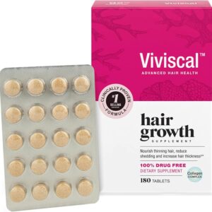 Viviscal Advanced Hair Health Supplements For Women 3 Month Supply, 180 Tabs