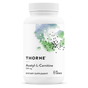 THORNE Acetyl-L-Carnitine - 500 mg - Supports Brain Function and Healthy Nerve Sensations in the Hands and Feet - Gluten-Free, Soy-Free, Dairy-Free - 60...