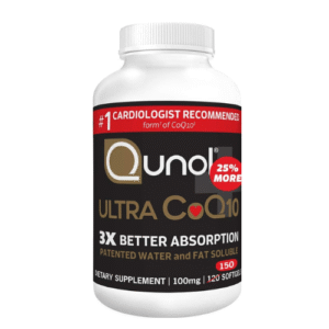 Aqualief Co Q-10 Qunol Ultra Coq10 100Mg, 3X Better Absorption, Patented Water And Fat Soluble Natural Supplement Form Of Coenzyme Q10, Antioxidant For Heart Health, 150 Count Softgels