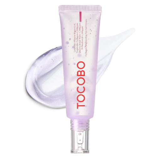 TOCOBO Collagen Brightening Eye Gel Cream 1.73oz / 49g | Quartz Water, Lavender Water Extract, Brightening Eye Care, Eye Lifting | Vegan, Collagen Eye cream