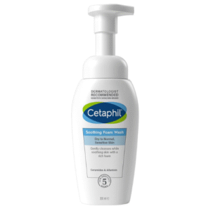 Cetaphil Soothing Foam Face Wash, 200ml, Foaming Cleanser with Ceramides for Normal, Dry or Sensitive Skin, Vegan-Friendly