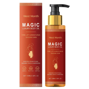 Magic Body Oil for Full Body Hydration and Nourishment, Reduces Fine Lines and Enhances Skin Elasticity, Quick Absorption Lightweight Formula, Gentle and Suitable for All Skin Types, 1 Piece