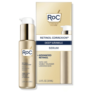 RoC Retinol Correxion Deep Wrinkle Facial Serum, Anti-Wrinkle Treatment Made with Retinol, 1 fl. oz