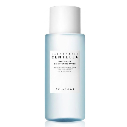 SKIN1004 Madagascar Centella Hyalu-Cica Brightening Toner 210ml – Hydrating & Exfoliating Korean Face Toner with Centella Asiatica, Hyaluronic Acid, Niacinamide, AHA & LHA for Sensitive Skin