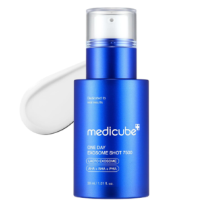 medicube Zero Exosome Shot 7,500 PPM Spicule Facial Serum 30ml | Korean Exosome Booster with AHA, BHA & PHA | Pore Refining, Skin Texture Smoothing & Hydrating Face Serum for All Skin Types