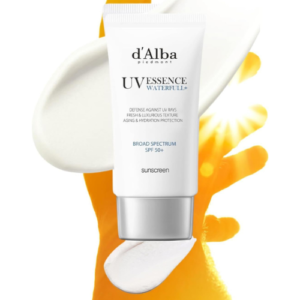 d'Alba Piedmont Waterfull Essence Sunscreen SPF 50+ PA++++ | White Truffle Korean Face Sunscreen | Lightweight Moisturizing UV Protection | No White Cast | Hydrating Vegan Sun Cream for All Skin Types | 50ml