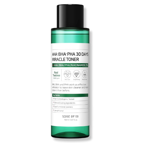 SOME BY MI AHA BHA PHA 30 Days Miracle Toner 150ml | Korean Exfoliating Face Toner for Acne, Pores & Oily Skin