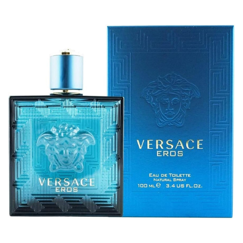 Versace Eros Eau De Toilette for Men 100ml | Long Lasting Fresh Woody Citrus Men's Perfume