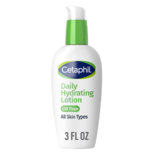 Cetaphil Daily Oil-Free Hydrating Lotion with Hyaluronic Acid for Sensitive Skin | Lightweight Face Moisturizer | Fragrance-Free & Non-Comedogenic | 88ml (3 fl oz)