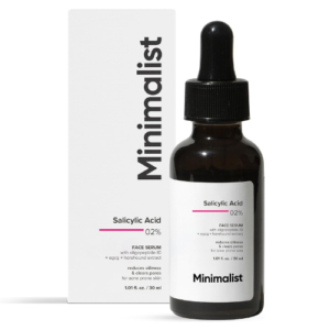 Minimalist 2% Salicylic Acid Serum for Oily & Acne-Prone Skin 30ml | BHA Face Serum for Blackheads, Acne, Open Pores & Oil Control