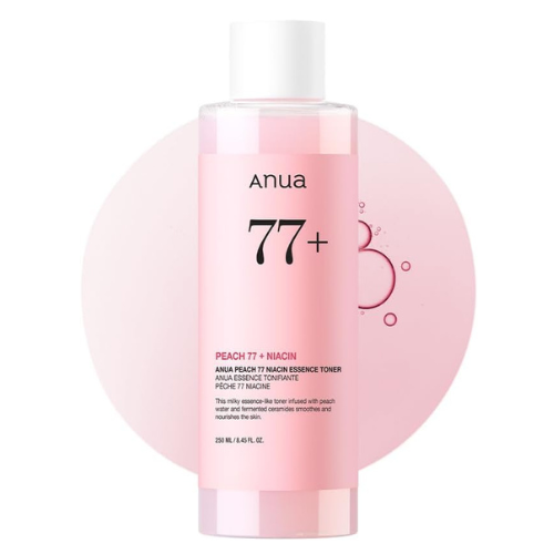 ANUA Peach 77 Niacin Essence Toner 250ml | Brightening Hydrating Korean Face Toner with 77% Peach Extract, Niacinamide, Panthenol & Ceramides for Glass Skin
