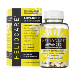 Heliocare Advanced Nicotinamide B3 Supplement | Niacinamide 500mg + Fernblock® PLE 240mg | 120 Vegan Capsules | Antioxidant Skin Health Support