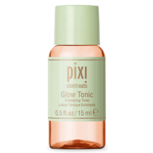 Pixi Glow Tonic 15ml Travel Size – 5% Glycolic Acid Exfoliating Face Toner with Aloe Vera & Ginseng | Alcohol-Free Brightening Toner for Smooth, Radiant Skin | Suitable for All Skin Types