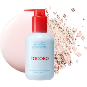 TOCOBO Calamine Pore Control Cleansing Oil 200ml – Vegan Korean Makeup Remover & Deep Pore Cleanser for Blackheads, Sebum Control & Sensitive Skin